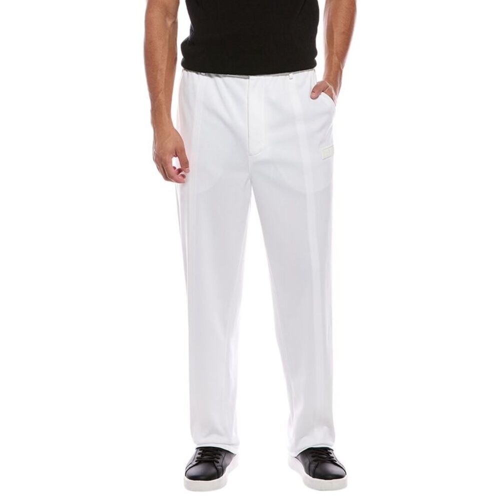 Valentino Mens  Solid Trouser, White